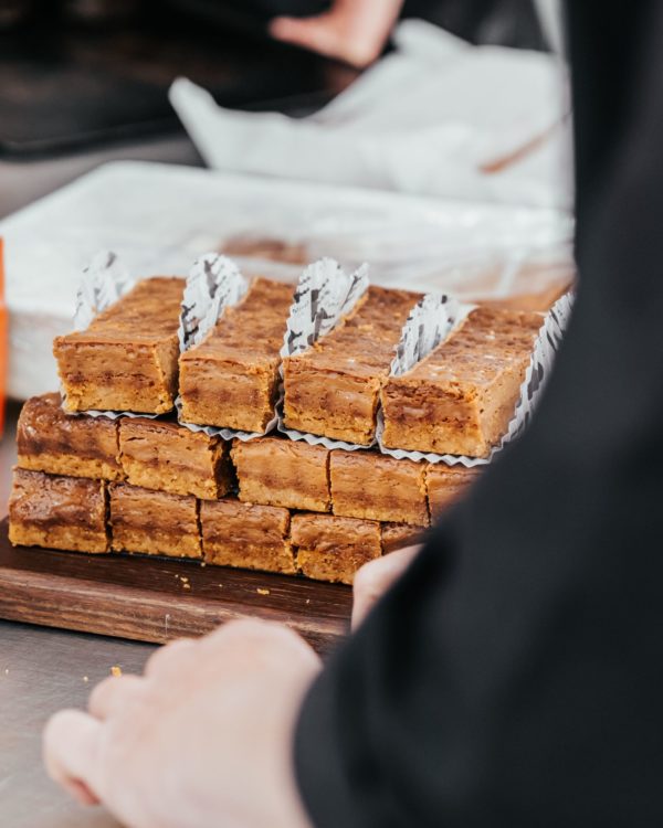 Salted caramel slice